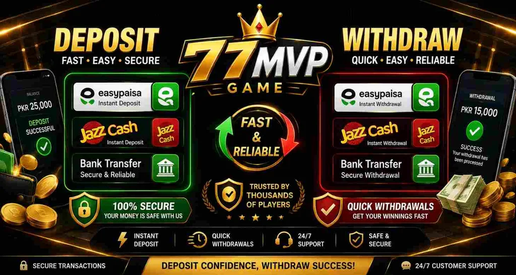 77MVP Game Deposit and Withdraw